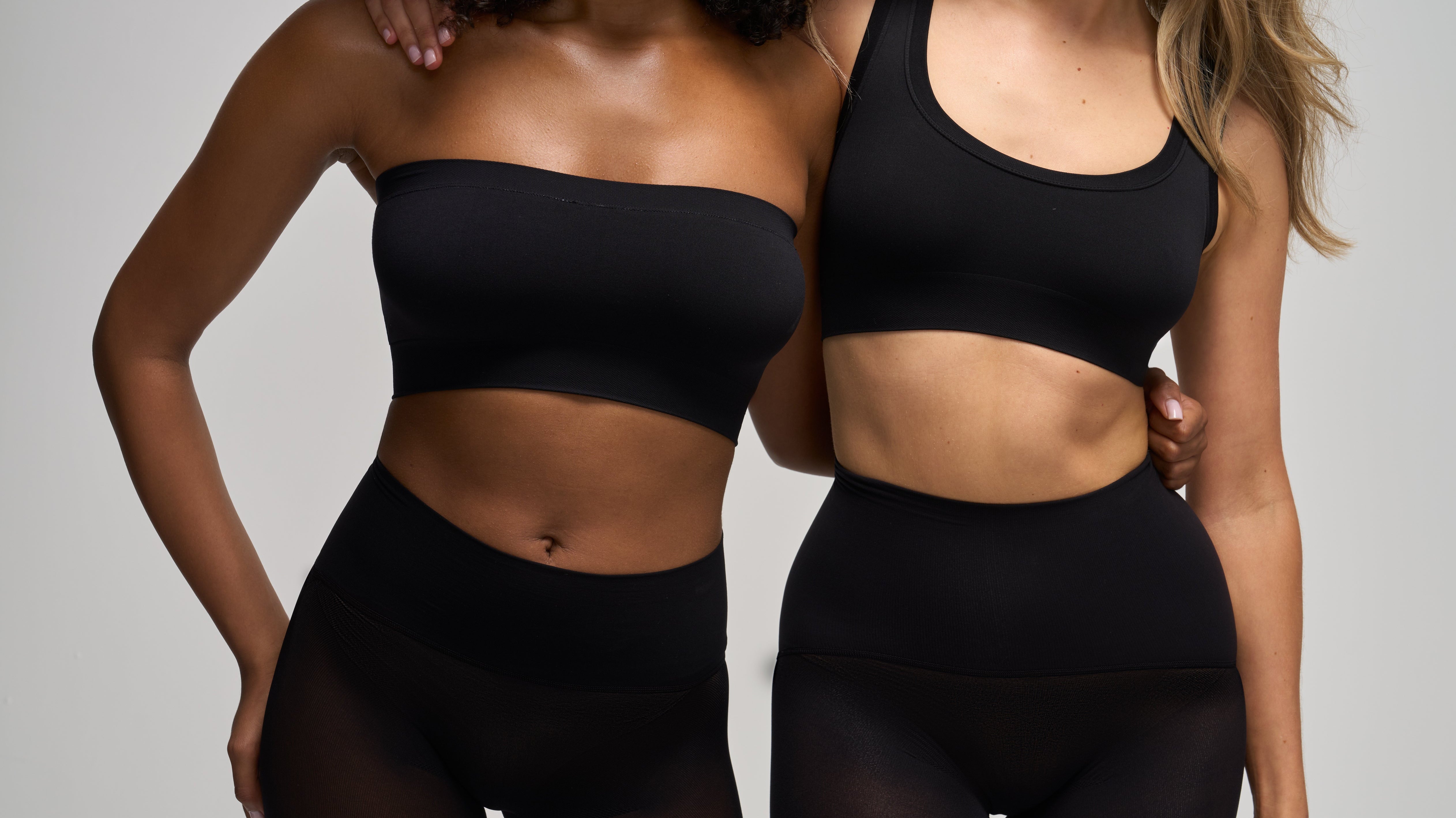 Heist high-waisted tights with the wider, engineered waistband that doesn't dig or roll