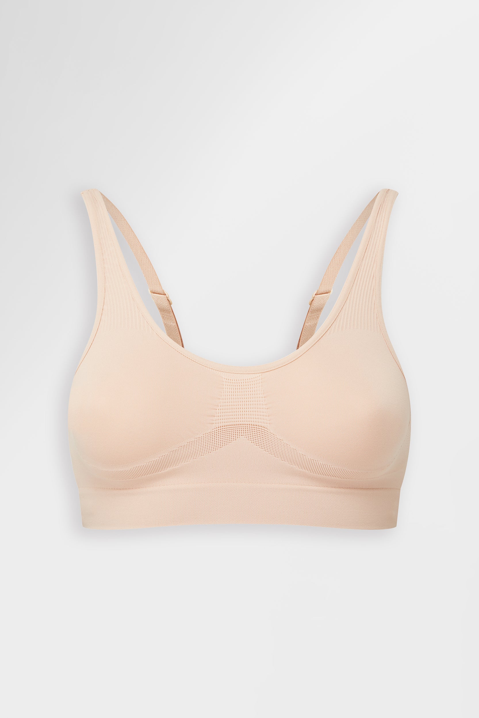 Almond contour seamless bralette with adjustable straps