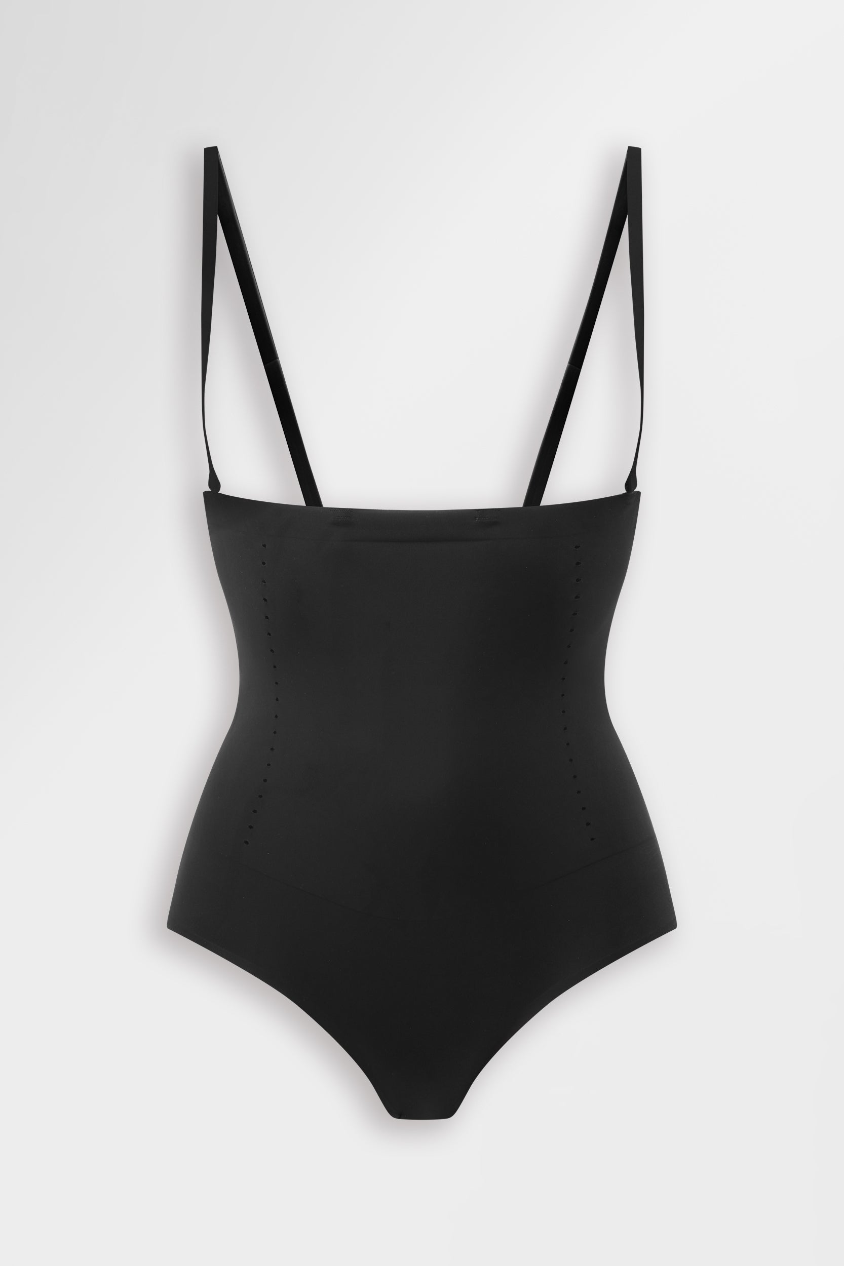 Black sculpting high-waist pant with HeroPanels and perforation