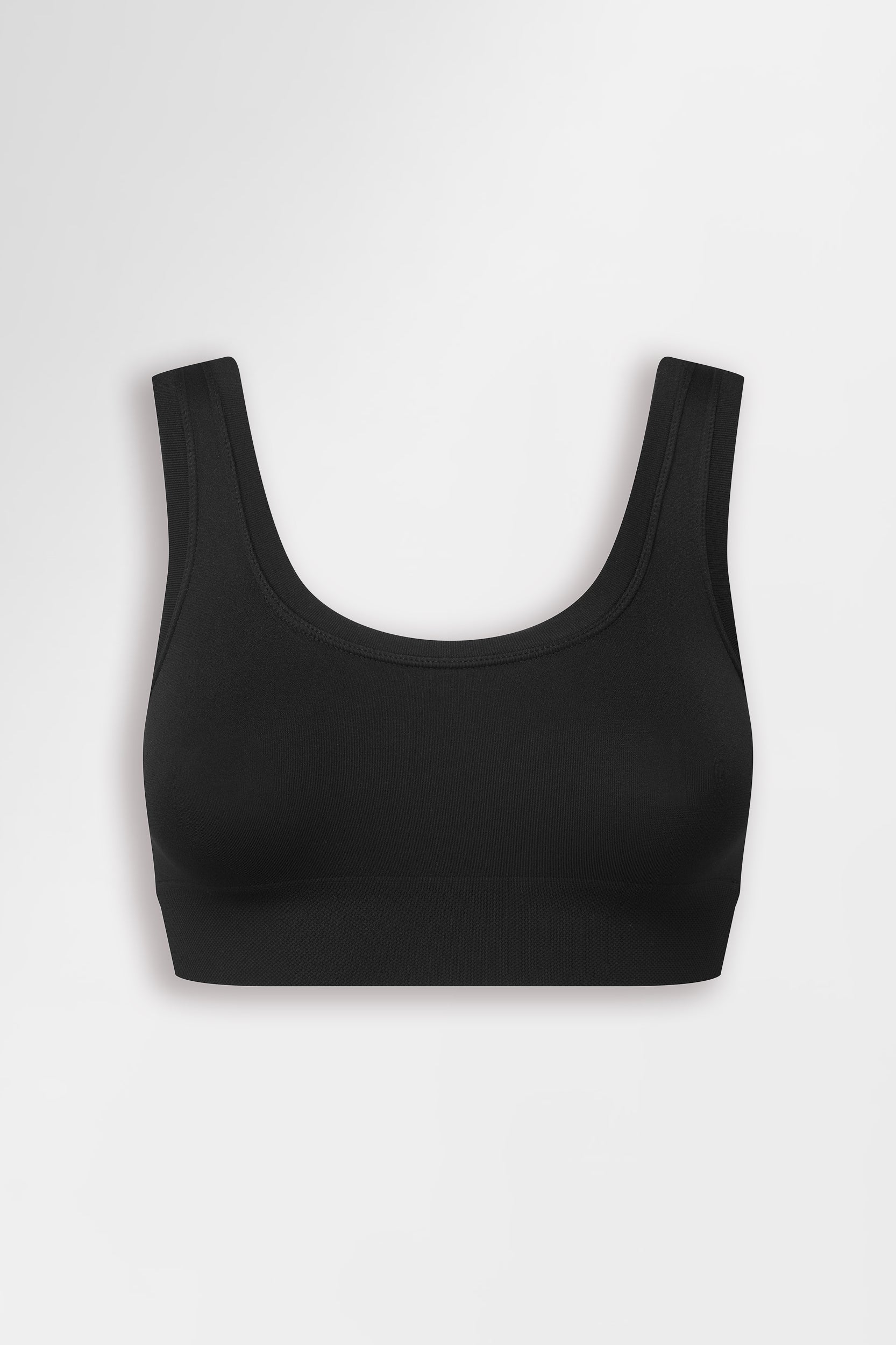 Buttery soft black bralette, second skin fit
