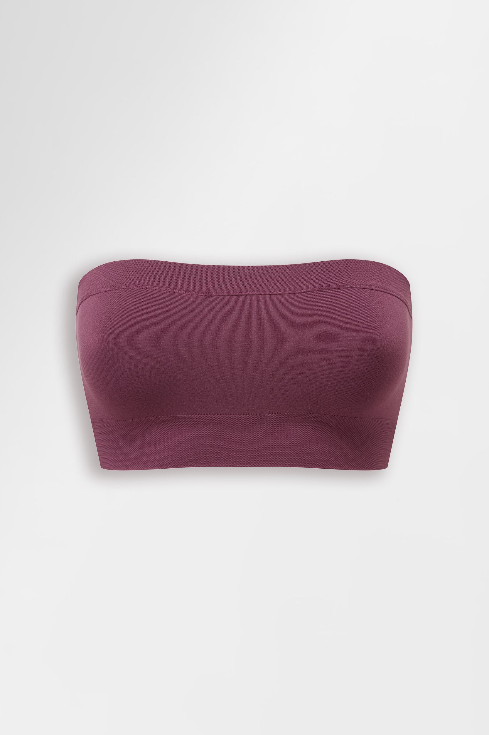 SoftSkin Bandeau bra in Mauve Wine