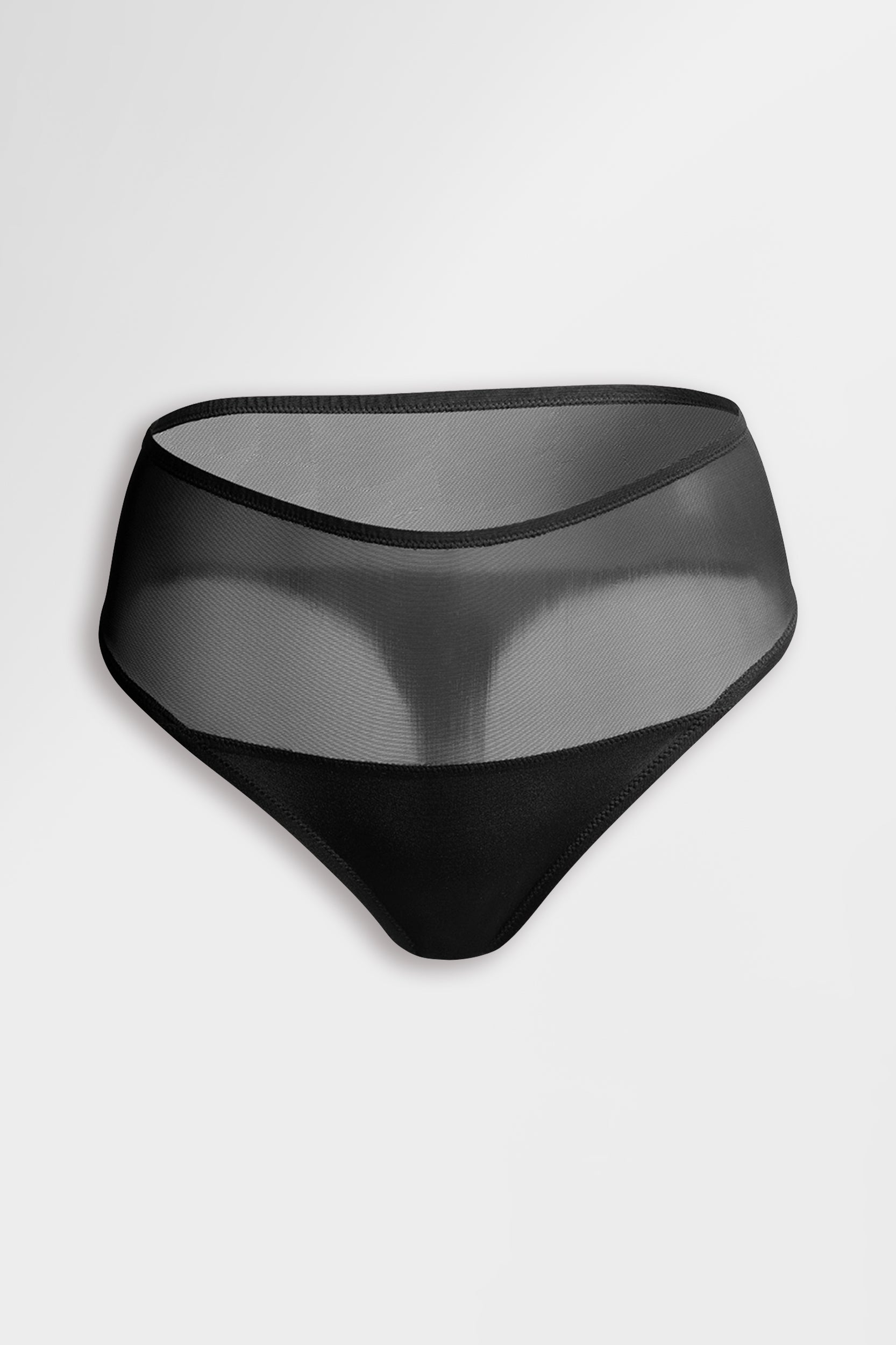 High-waisted, low-coverage thong