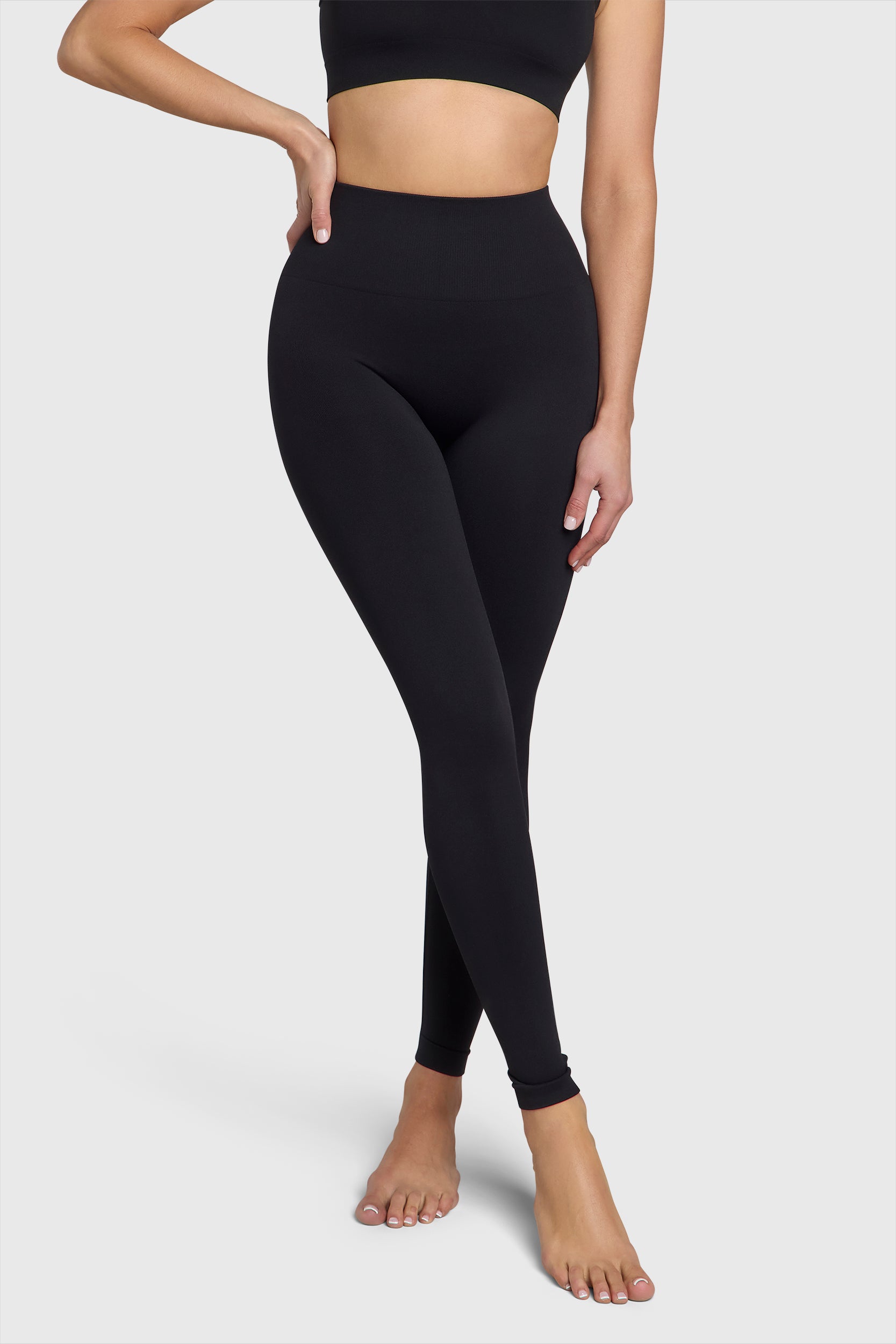 Seamless leggings, high waist, contoured fit