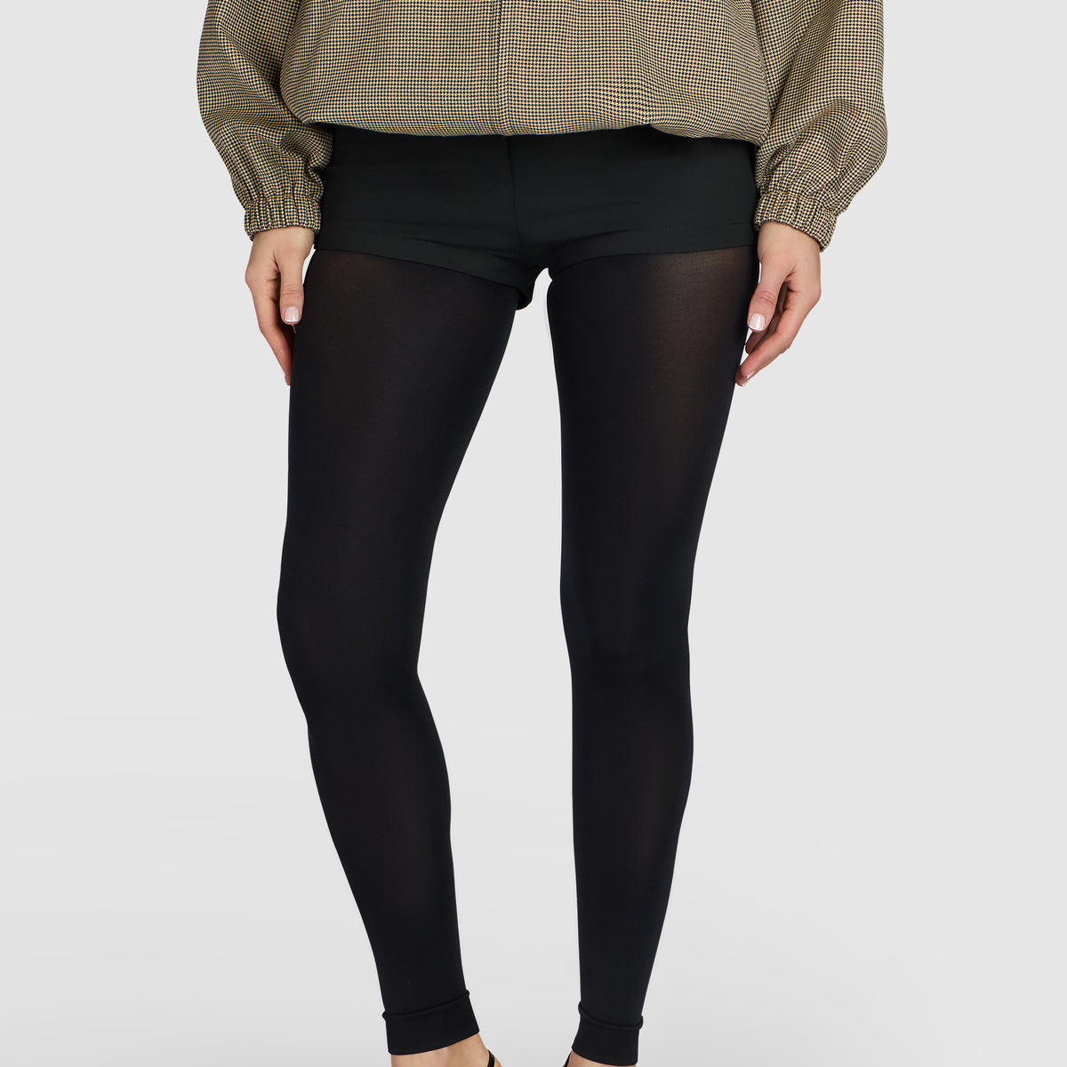 no dress tights The Cut-Off Footless Tights | 125 Denier Soft Tights