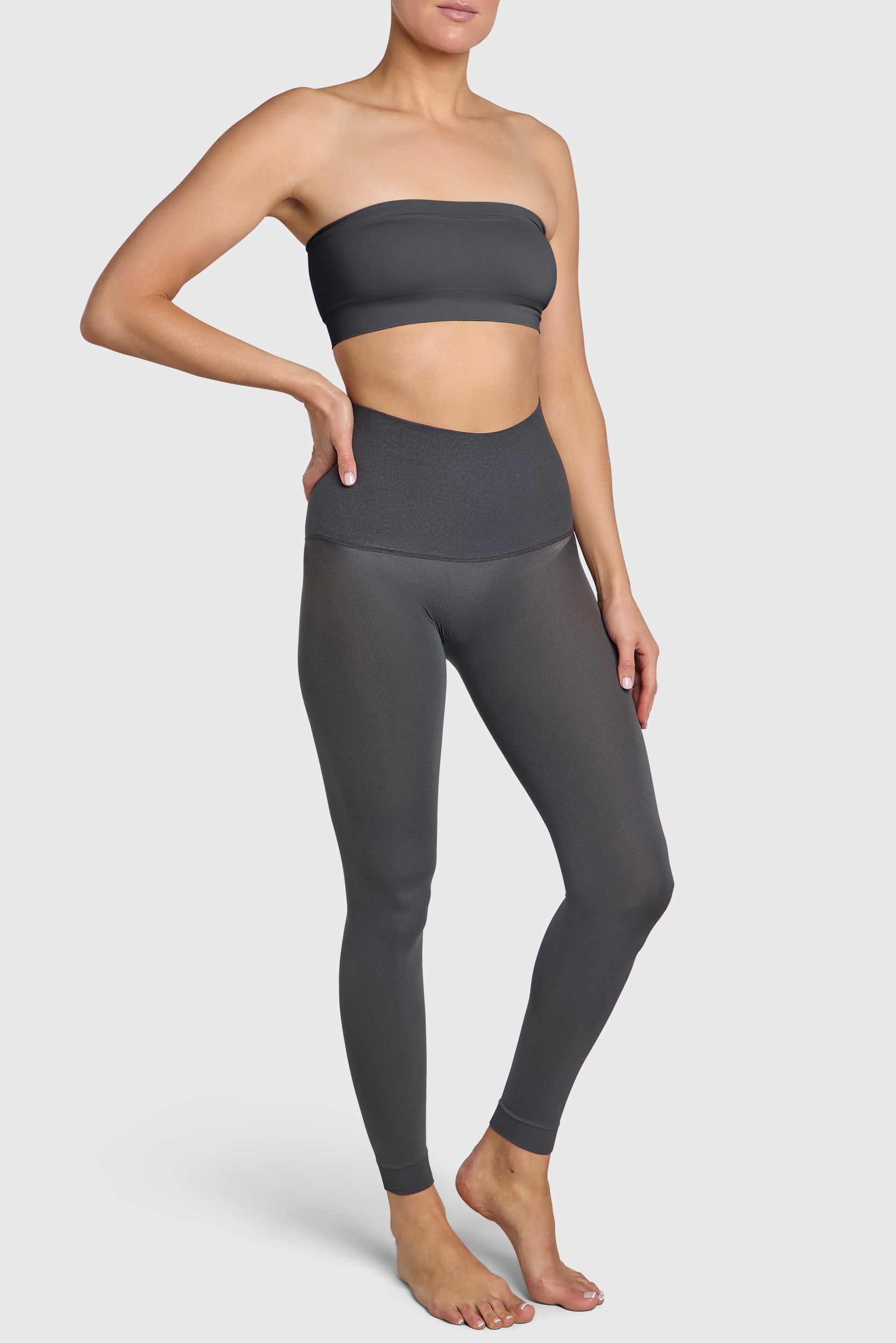 Slate Grey 125 Nano Cut-Off tights