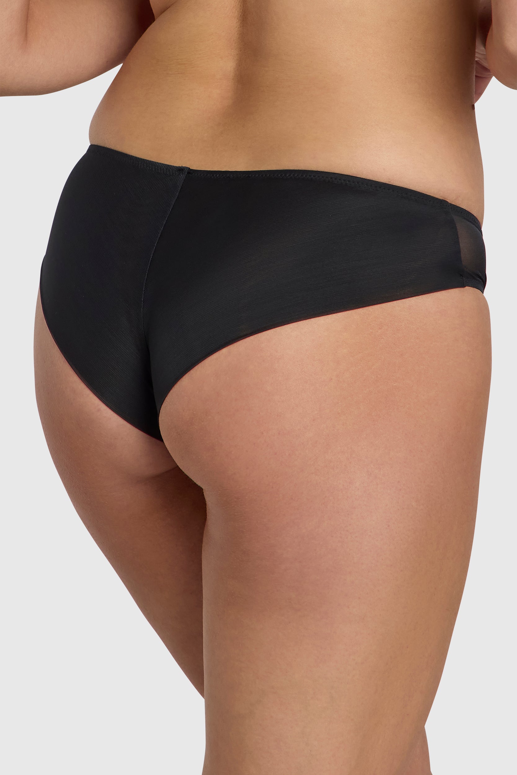 Brazilian style silhouette mid coverage underwear