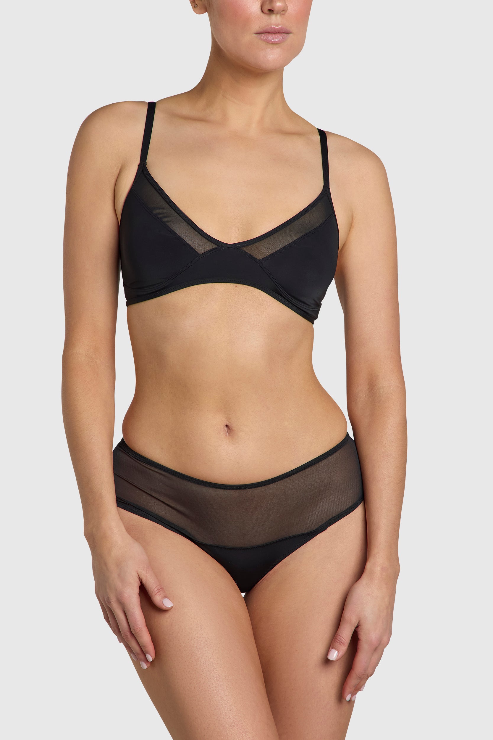 High-waisted, low-coverage thong