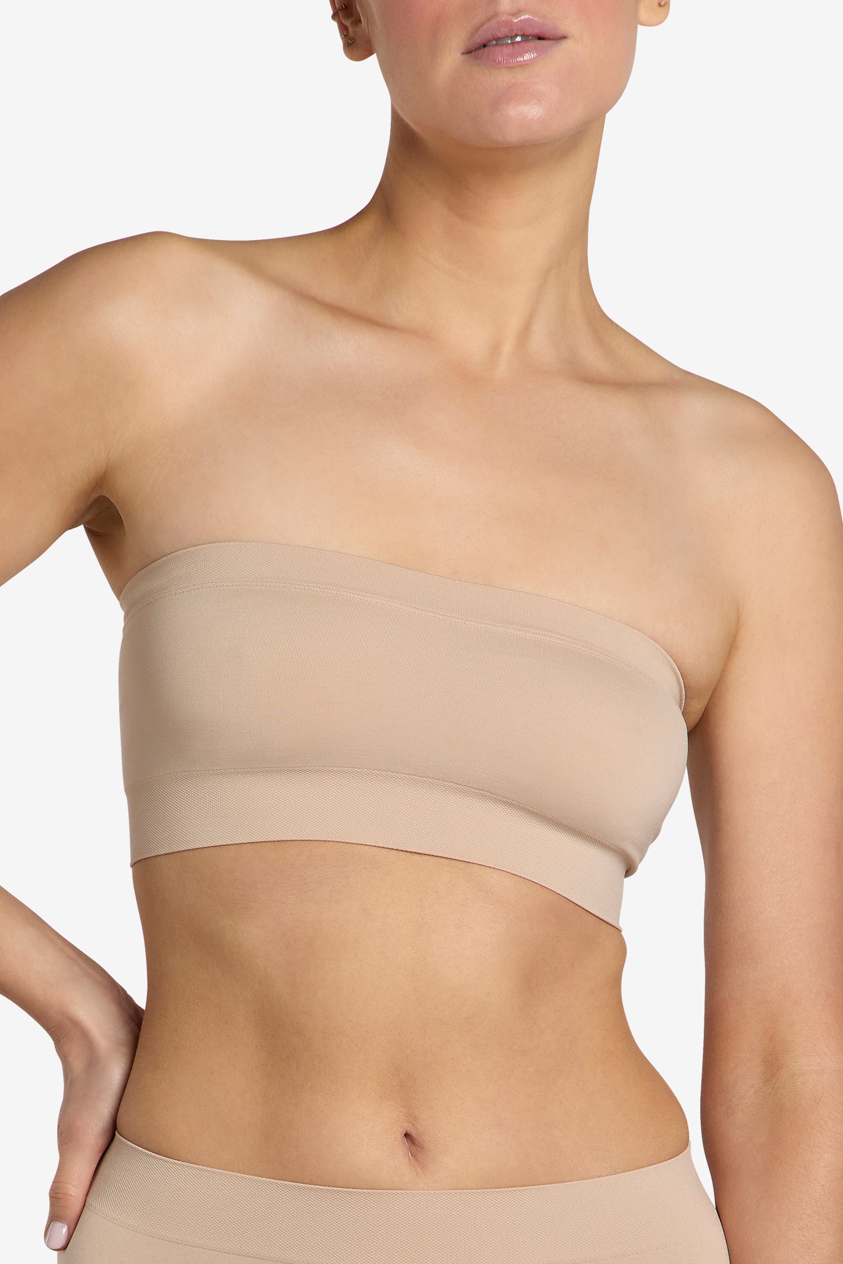 Almond SoftSkin Bandeau comfort strapless bra