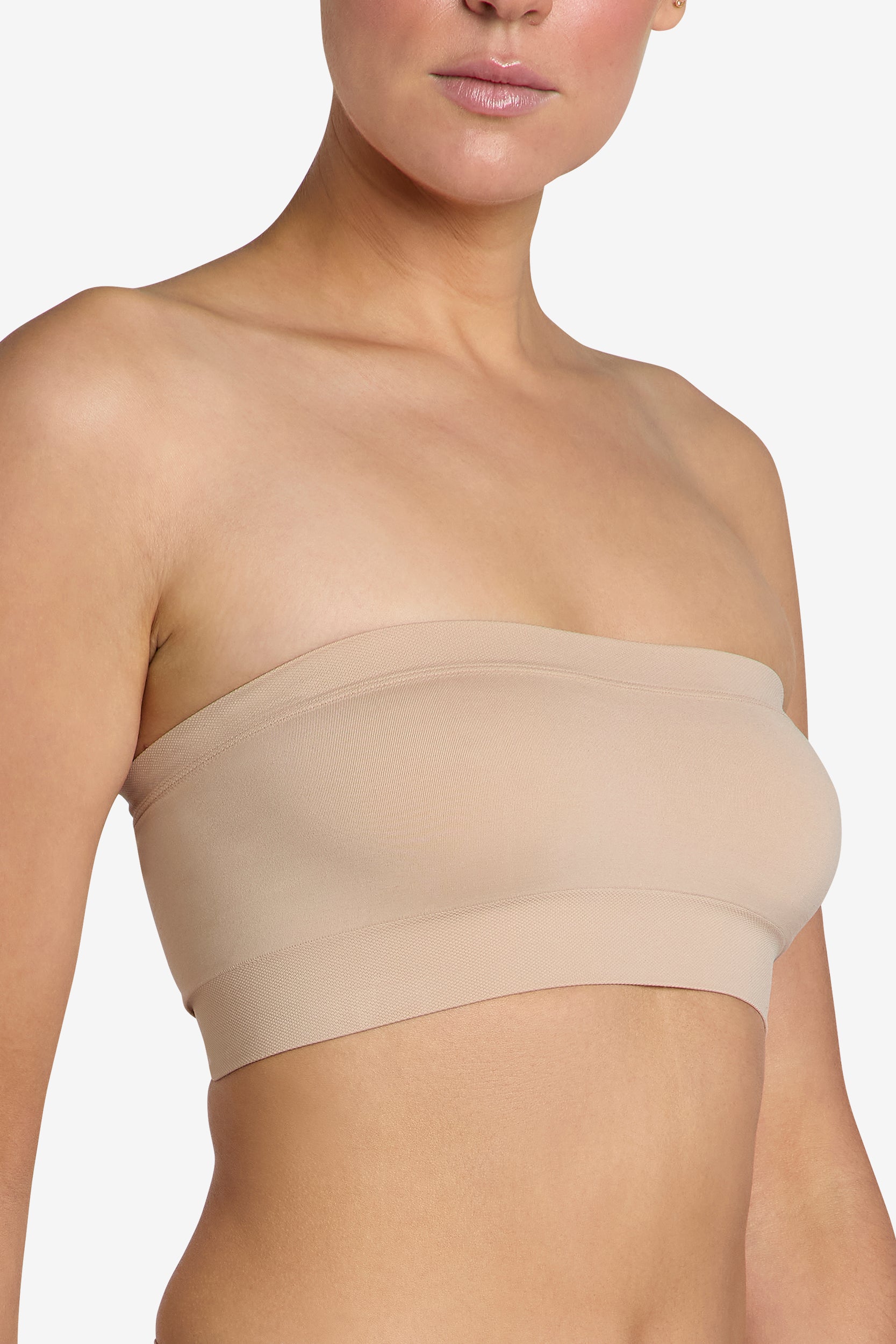 Almond SoftSkin Bandeau comfort strapless bra