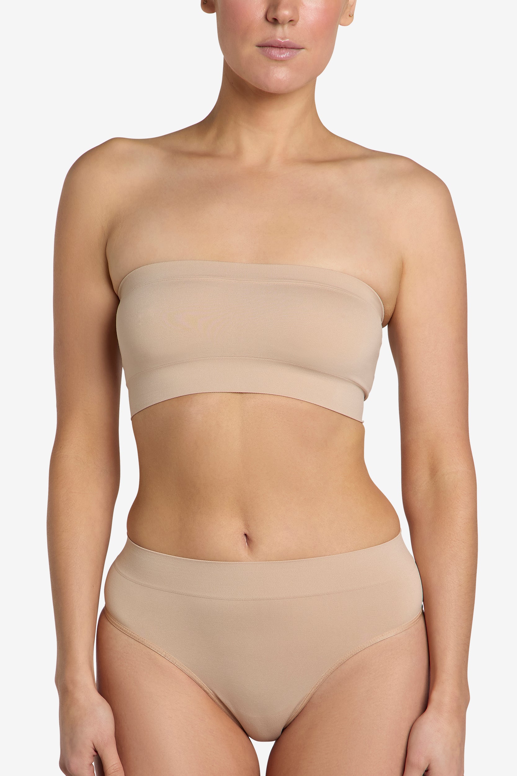 Almond SoftSkin Bandeau comfort strapless bra