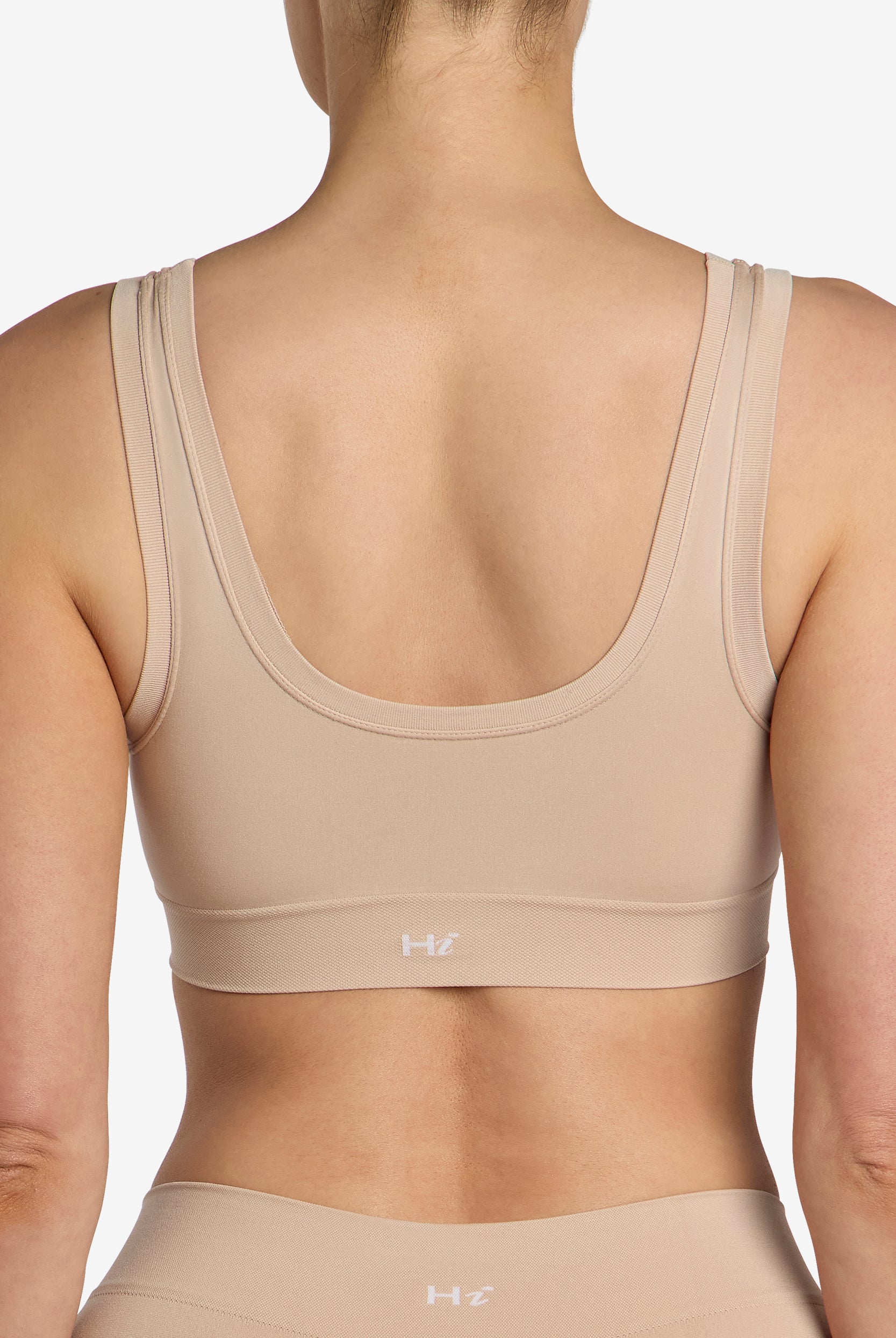 Buttery soft almond bralette, second skin fit