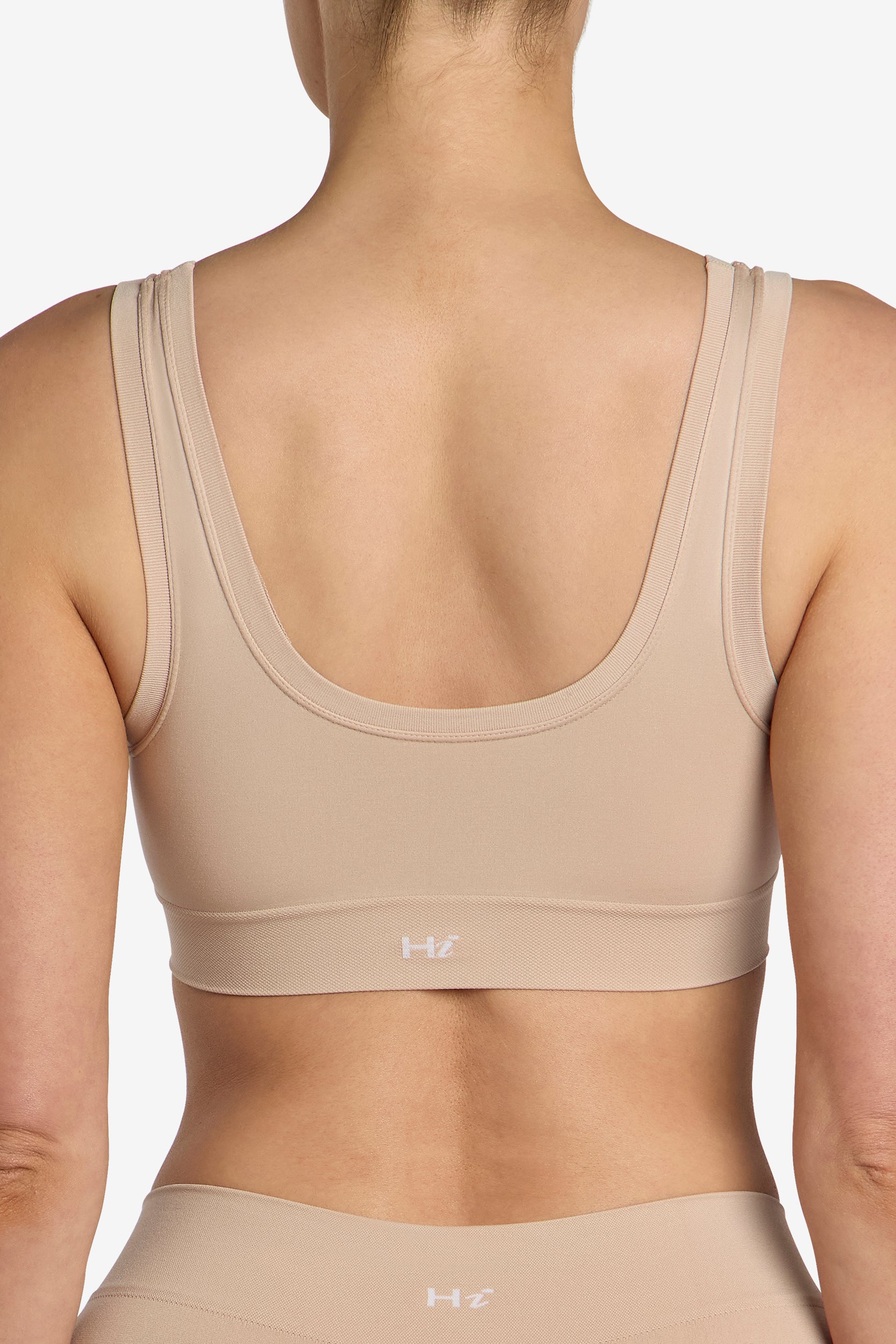 Buttery soft almond bralette, second skin fit