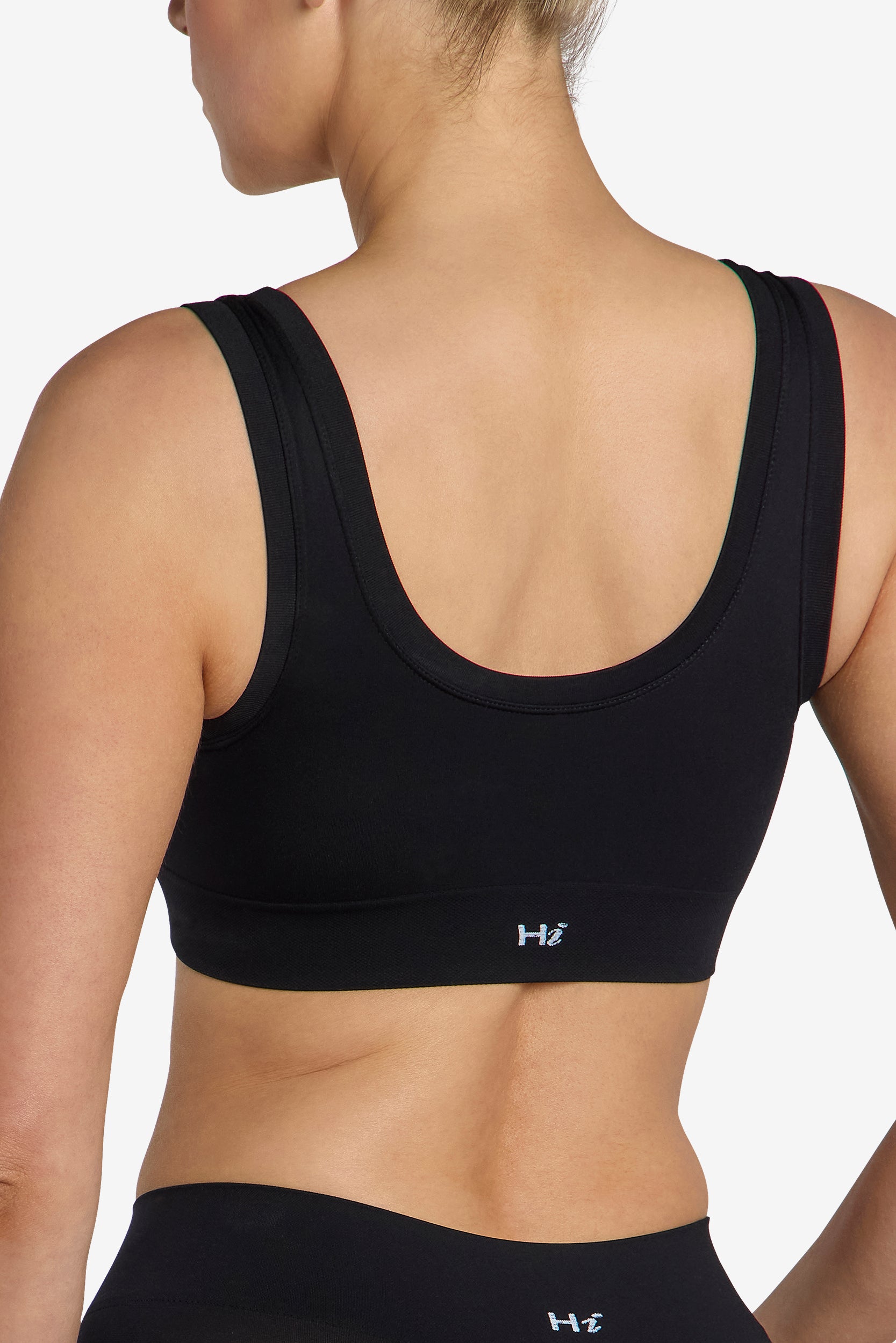 Buttery soft black bralette, second skin fit
