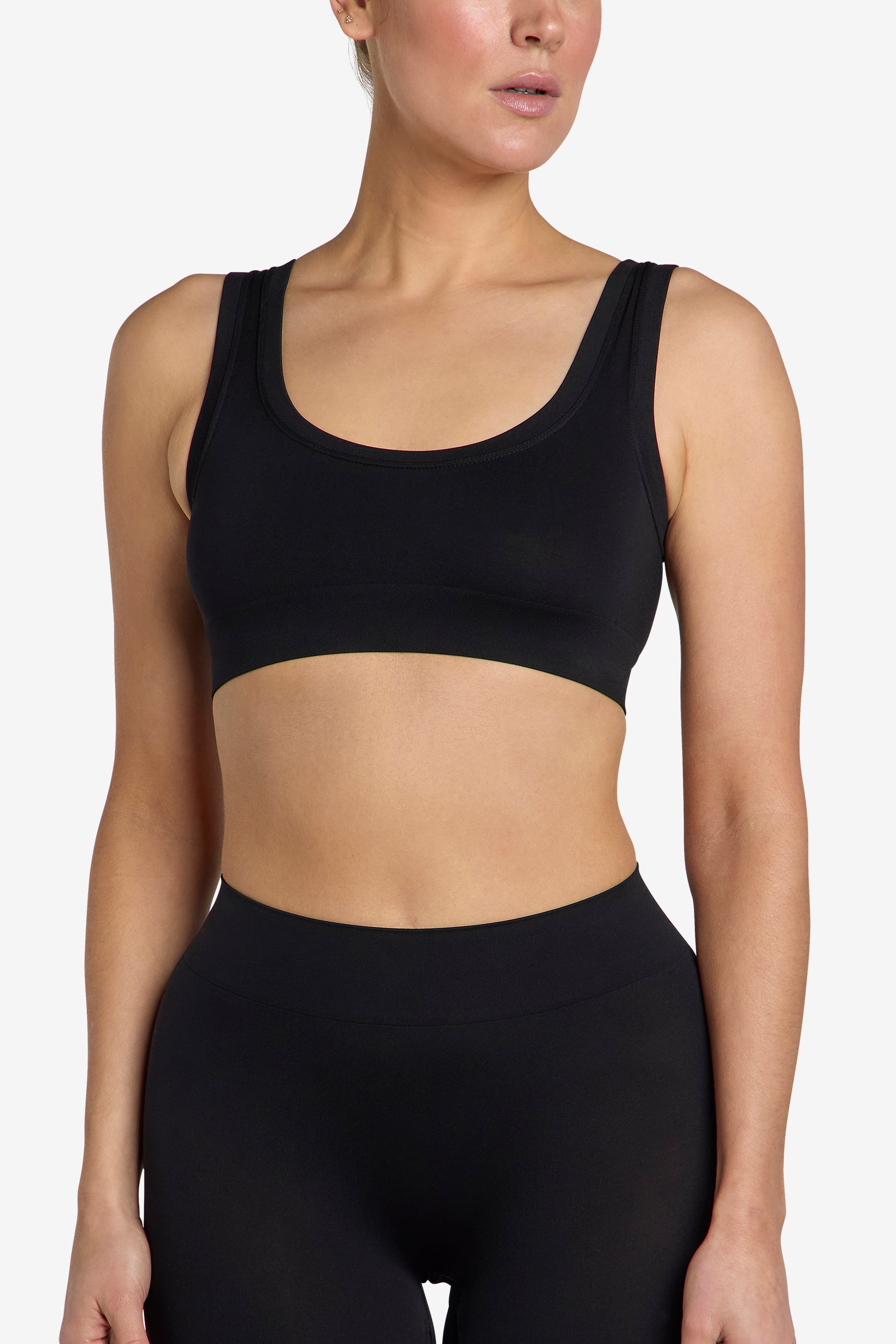 Buttery soft black bralette, second skin fit