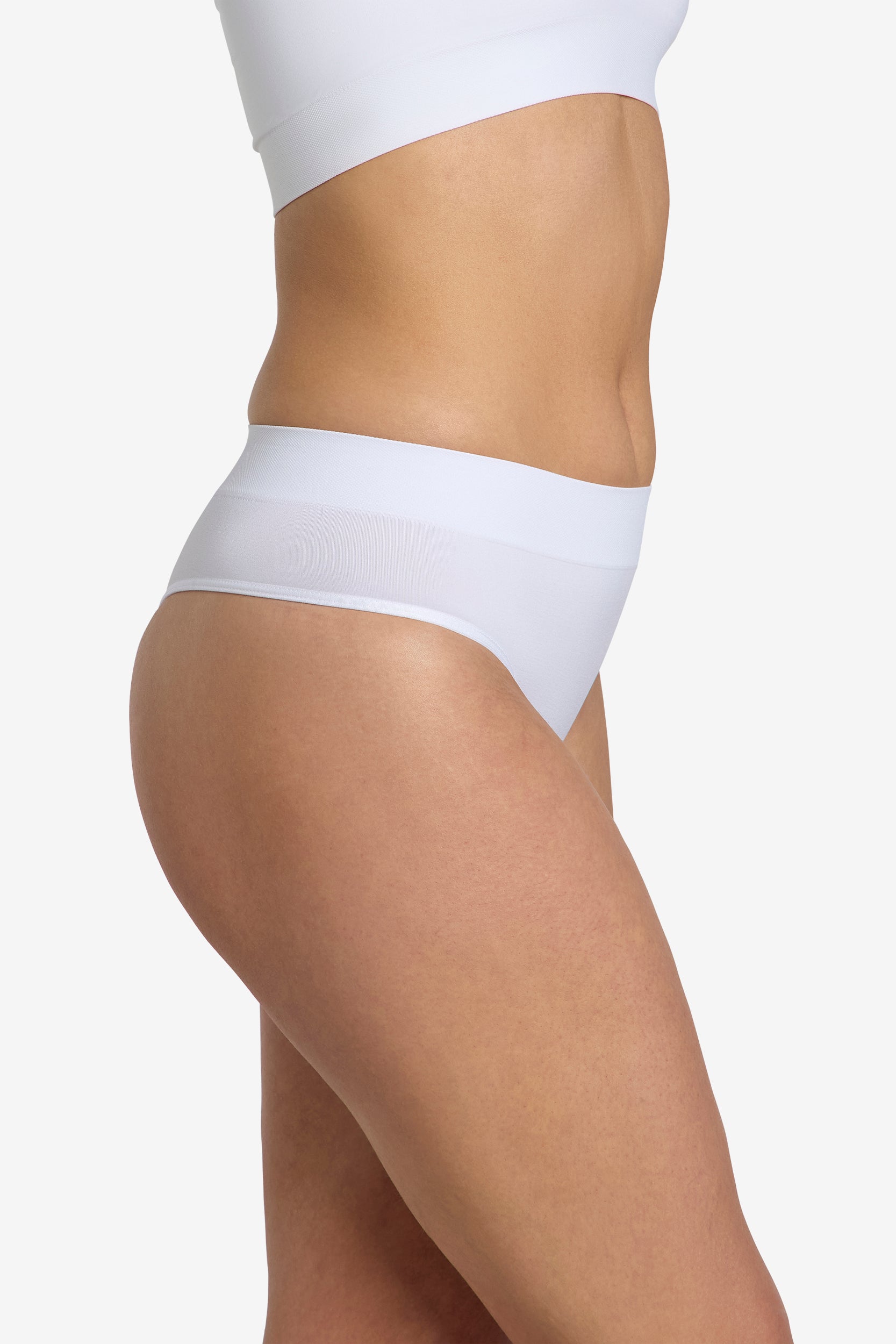 Buttery soft thong in pure white