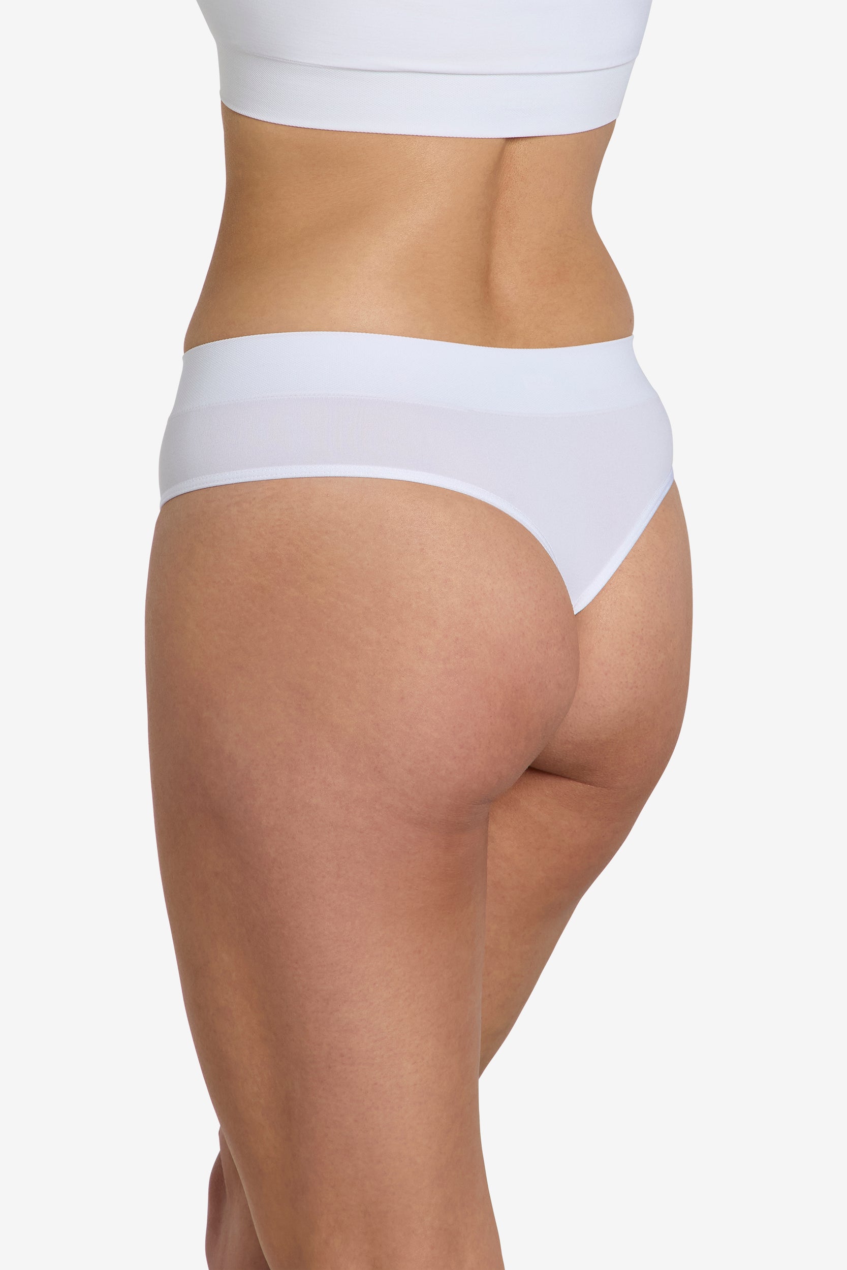 Buttery soft thong in pure white