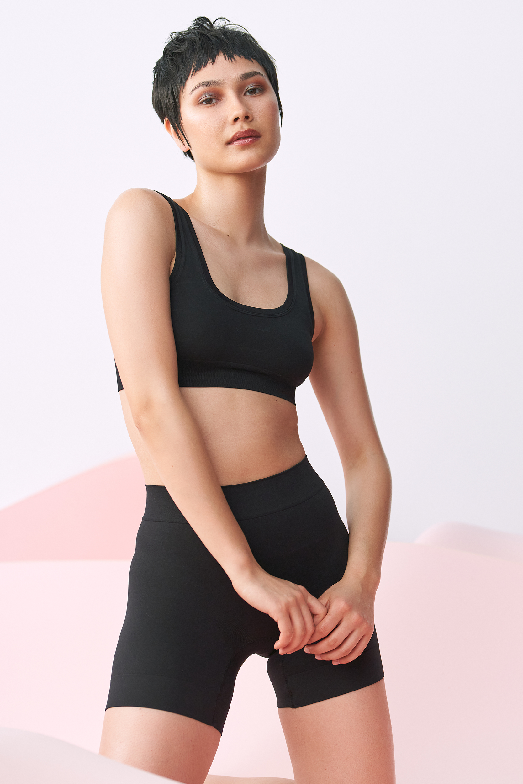 Buttery soft black bralette, second skin fit