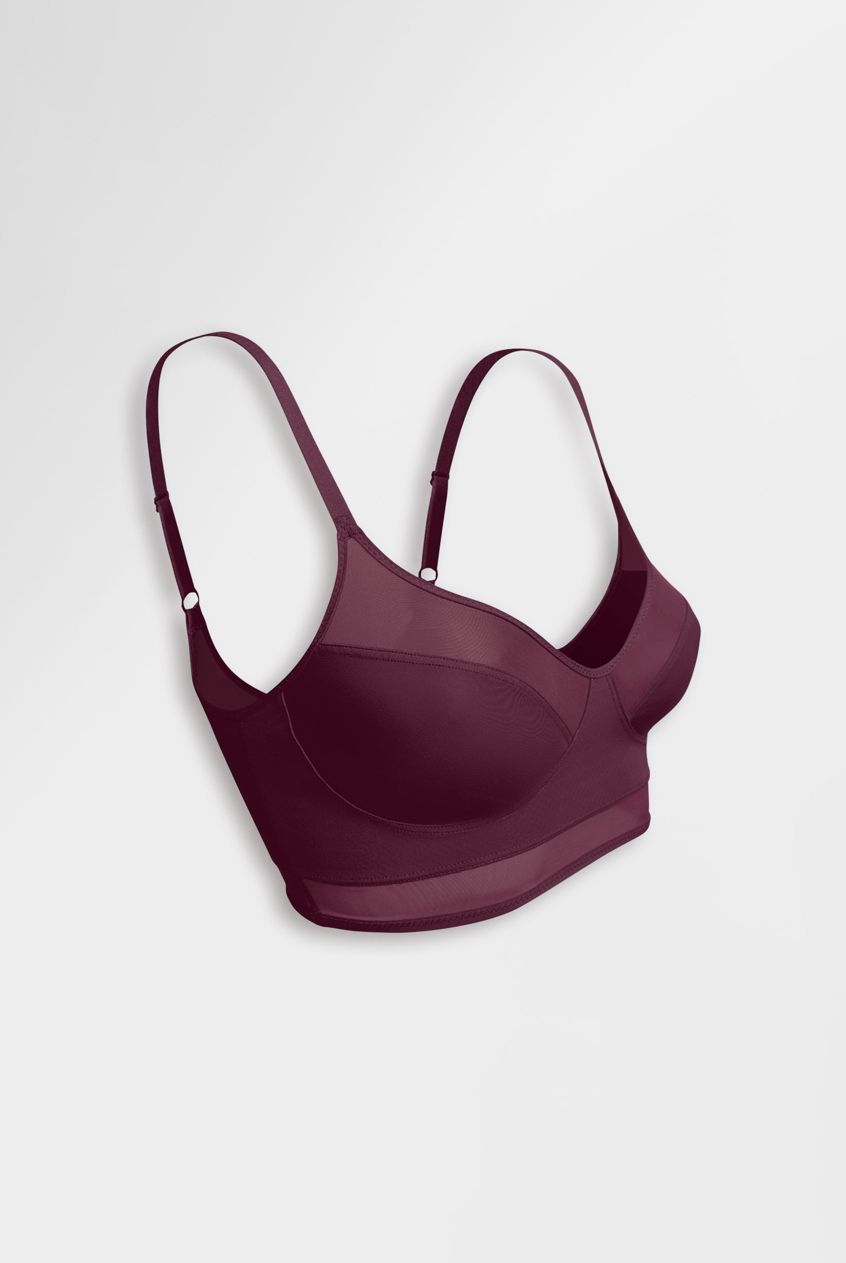 Sheer bralette, wire and clasp-free