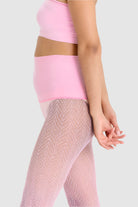 Herringbone fishnet tights.