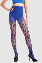 Leopard print design on sustainable recycled yarn.