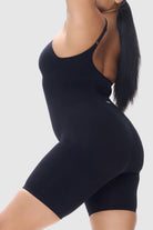 Black seamless shorty body with built-in support