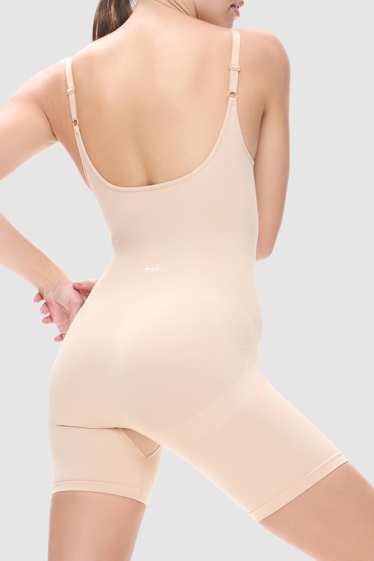 Contour Seamless Shorty Bodysuit Almond