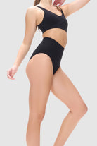 Black seamless high waist shaping pants