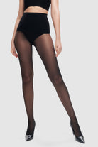 Sheer 15 denier ladder-resistant tights