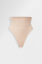 Contour Seamless High Waist Thong in Almond