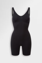 Black seamless shorty body with built-in support
