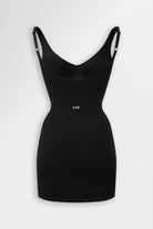 Black seamless slip with built-in support.