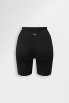 Black high-waist seamless shaping shorts