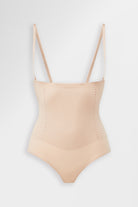 High-waist shaping pant with perforation in beige