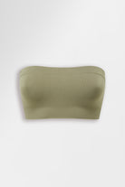 Buttery soft bandeau bra in olive