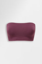 SoftSkin Bandeau bra in Mauve Wine