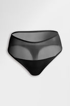 High-waisted, low-coverage thong