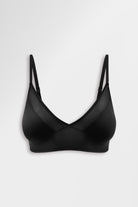 Sleek, soft triangle bralette with mesh details