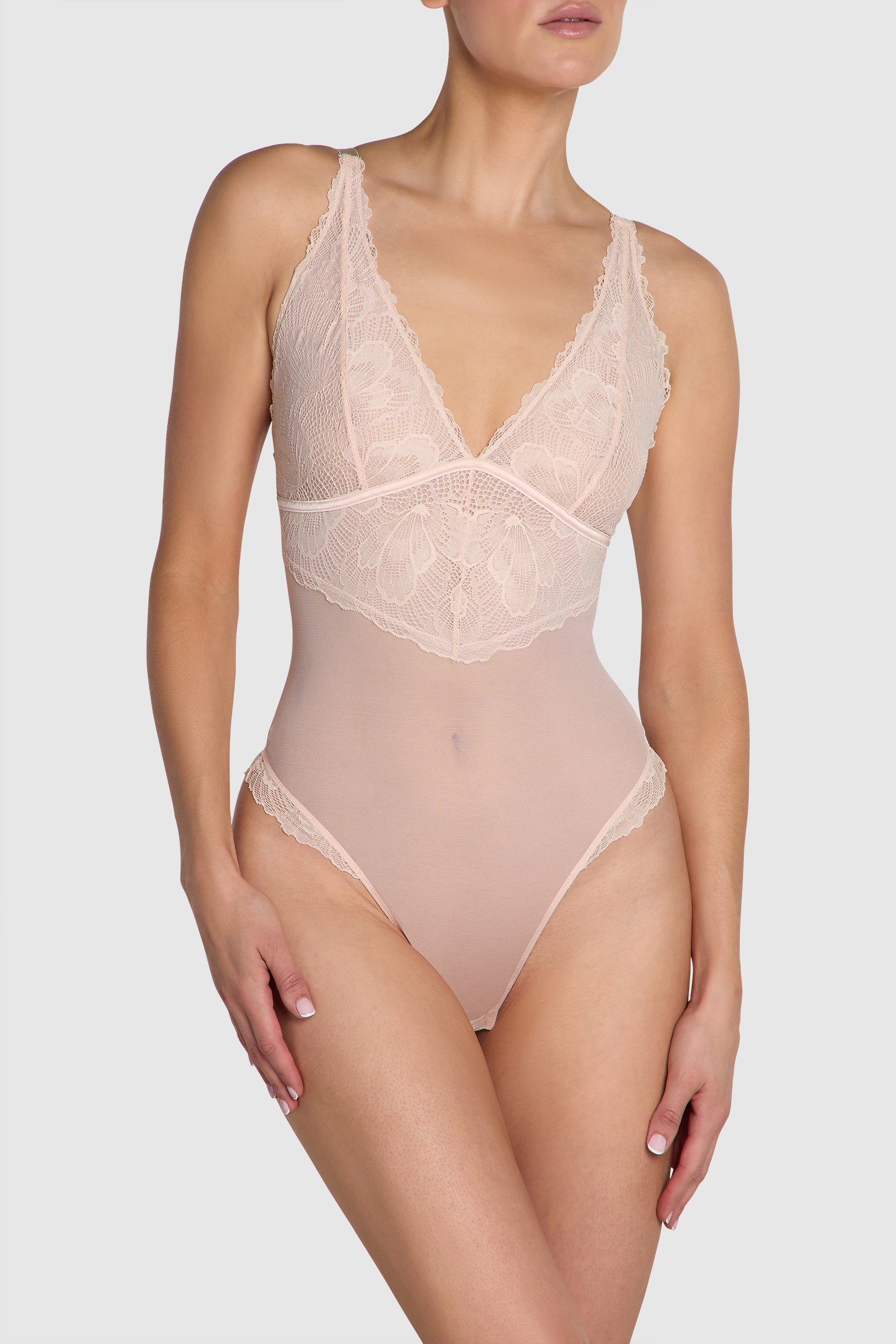 Dahlia High Apex Lace Bodysuit Shell
