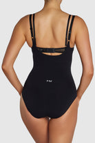 Black open front body shaping garment
