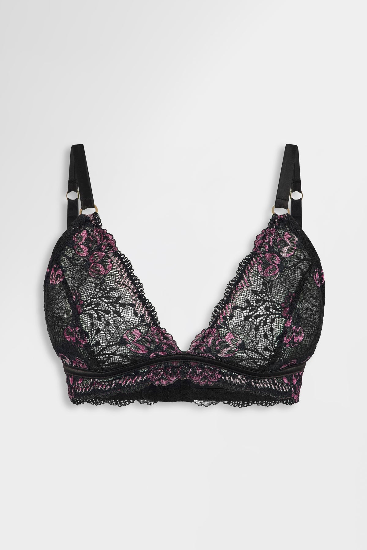 Remi Two Tone Lace Bralette & Purple