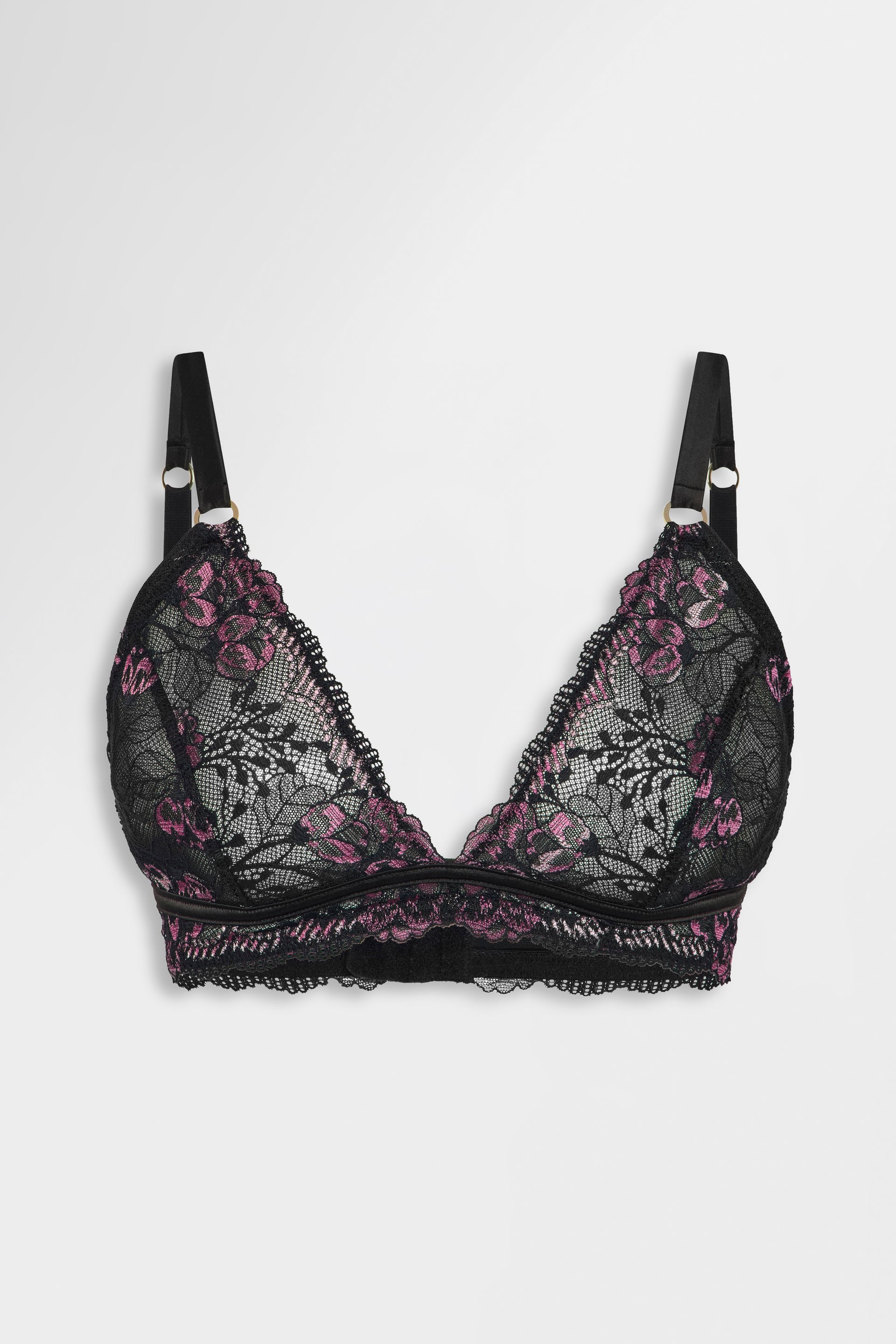Remi Two Tone Lace Bralette & Purple