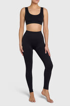 Seamless leggings, high waist, contoured fit