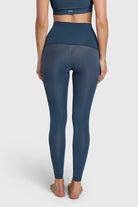 Opaque midnight navy blue tights.