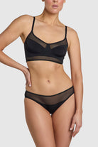 Brazilian style silhouette mid coverage underwear
