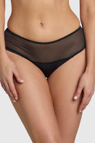 High-waisted, low-coverage thong