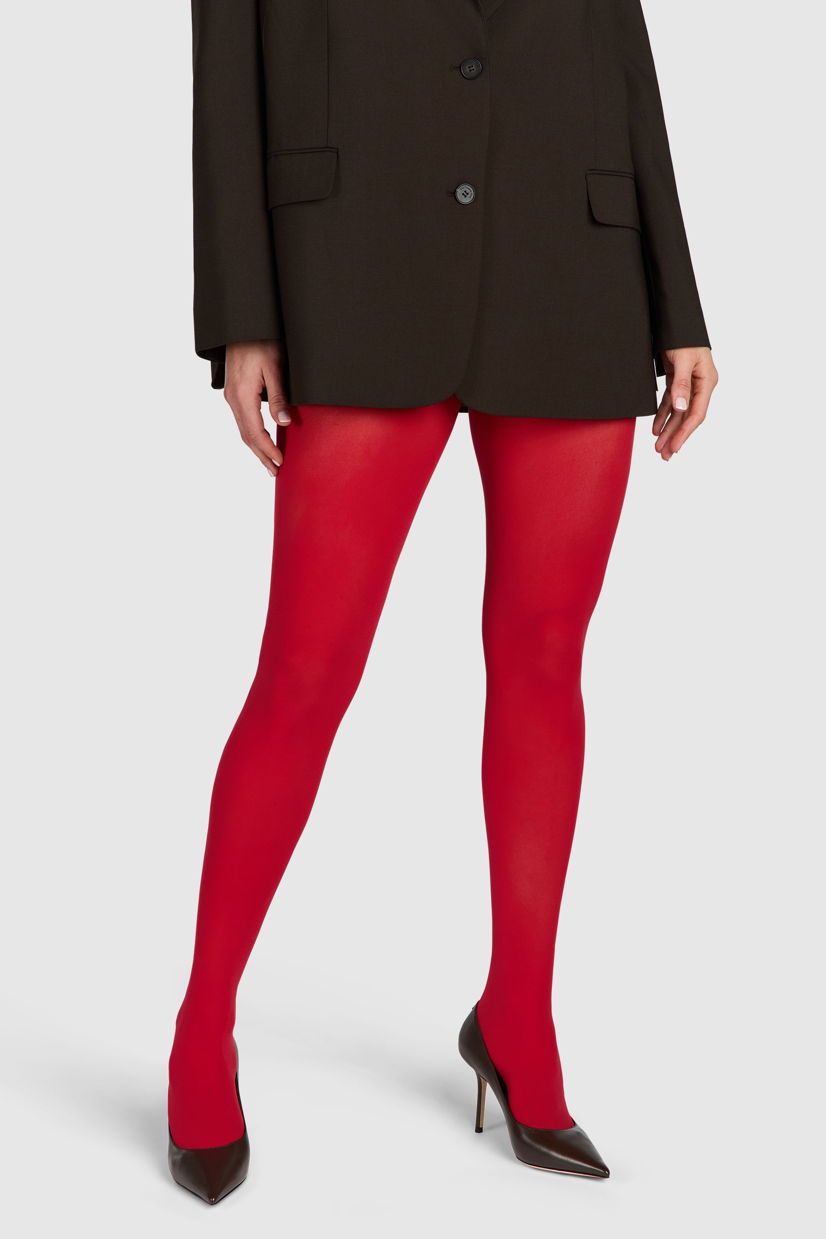 Sixty Opaque Tights Cardinal