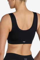 Buttery soft black bralette, second skin fit