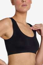 Buttery soft black bralette, second skin fit