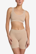 Almond Shorty base-layer with deep cuff and waistband