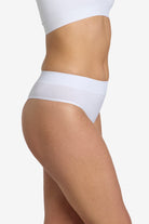 Buttery soft thong in pure white